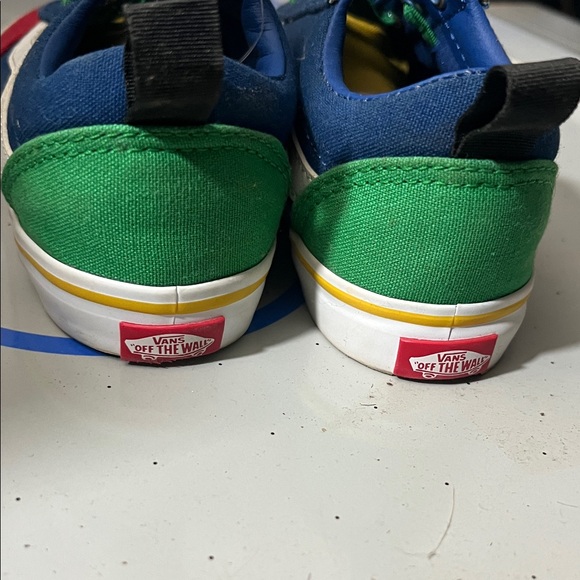 Vans Kids Sneakers in Red, Blue, and Green - Picture 3 of 4